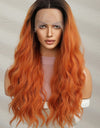 13*2" Lace Front Wigs Synthetic Long Wave 24" 150% Density