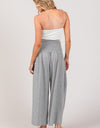 SAGE + FIG Drawstring Smocked High Waist Pants