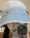 Raw Hem Cotton Hat