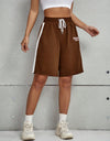 Drawstring Elastic Waist Shorts