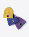 Letter C Patch Cuffed Beanie