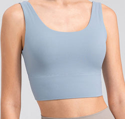 Scoop Neck Wide Strap Active Tank