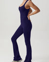 Square Neck Sleeveless Sports Jumpsuit