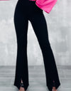 Slit Front Flare Pants