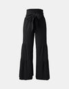 Tied Ruched Wide Leg Pants