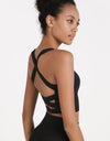 Crisscross Open Back Cropped Sports Cami