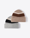 Tricolor Cuffed Knit Beanie