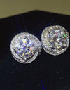 6 Carat Moissanite 925 Sterling Silver Earrings