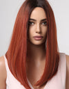 13*2" Full-Machine Wigs Synthetic Mid-Length Straight 27"