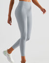 Wide Waistband Sports Leggings with Pockets