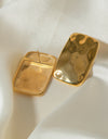 18K Gold-Plated Square Earrings