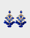 Flower Shape Rhinestone Alloy Dangle Earrings