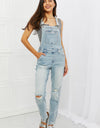 Judy Blue Melina Full Size Distressed Straight Leg Overalls