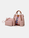 4-Piece PU Leather Bag Set