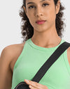 Racerback Cropped Sports Tank