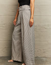 Plaid Wide Leg Pants