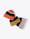 Tricolor Cuffed Knit Beanie