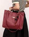 2-Piece PU Leather Bag Set