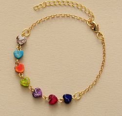 Heart Natural Stone Bracelet