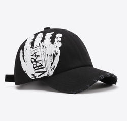 VIBRA Graphic Distressed Adjustable Baseball Cap