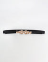 Zinc Alloy Buckle PU Leather Belt