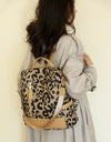 Leopard PU Leather Backpack Bag