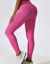 Slim Fit Wide Waistband Sports Leggings