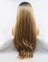 13*3" Lace Front Wigs Synthetic Long Straight 24" 130% Density