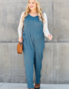 Double Take Full Size Sleeveless Straight Jumpsuit