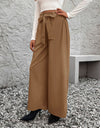 Tied High Waist Wide Leg Pants