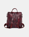 PU Leather Backpack Bag