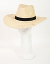 Fame Basket Weave Straw Sun Hat