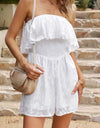 Devine Strapless Layered Smocked Romper