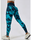 Tie Dye Wide Waistband Active Leggings