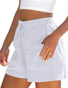 Drawstring High Waist Shorts with Pockets