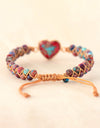 Handmade Heart Shape Natural Stone Bracelet