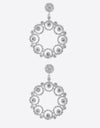 Alloy Rhinestone Round Drop Earrings