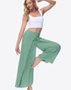 Smocked Split Wide Leg Long Pants