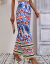 Printed High-Rise Wide Leg Pants