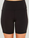 Love Tree High Waist Seam Detail Active Shorts