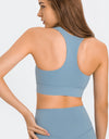 Zip Up Racerback Sports Bra