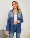 Pocketed Button Up Dropped Shoulder Denim Jakcet