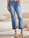 Judy Blue Full Size Release Hem Cropped Bootcut Jeans