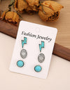 3 Piece Artificial Turquoise Stud Earrings