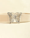 Butterfly Alloy Buckle Elastic Belt