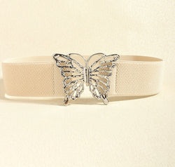 Butterfly Alloy Buckle Elastic Belt
