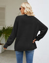 Open Front Long Sleeve Cardigan with Pockets