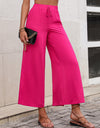 High Waist Slit Wide Leg Pants