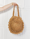 Justin Taylor Brunch Time Straw Rattan Handbag