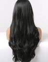 13*2" Lace Front Wigs Synthetic Long Wavy 24" 150% Density